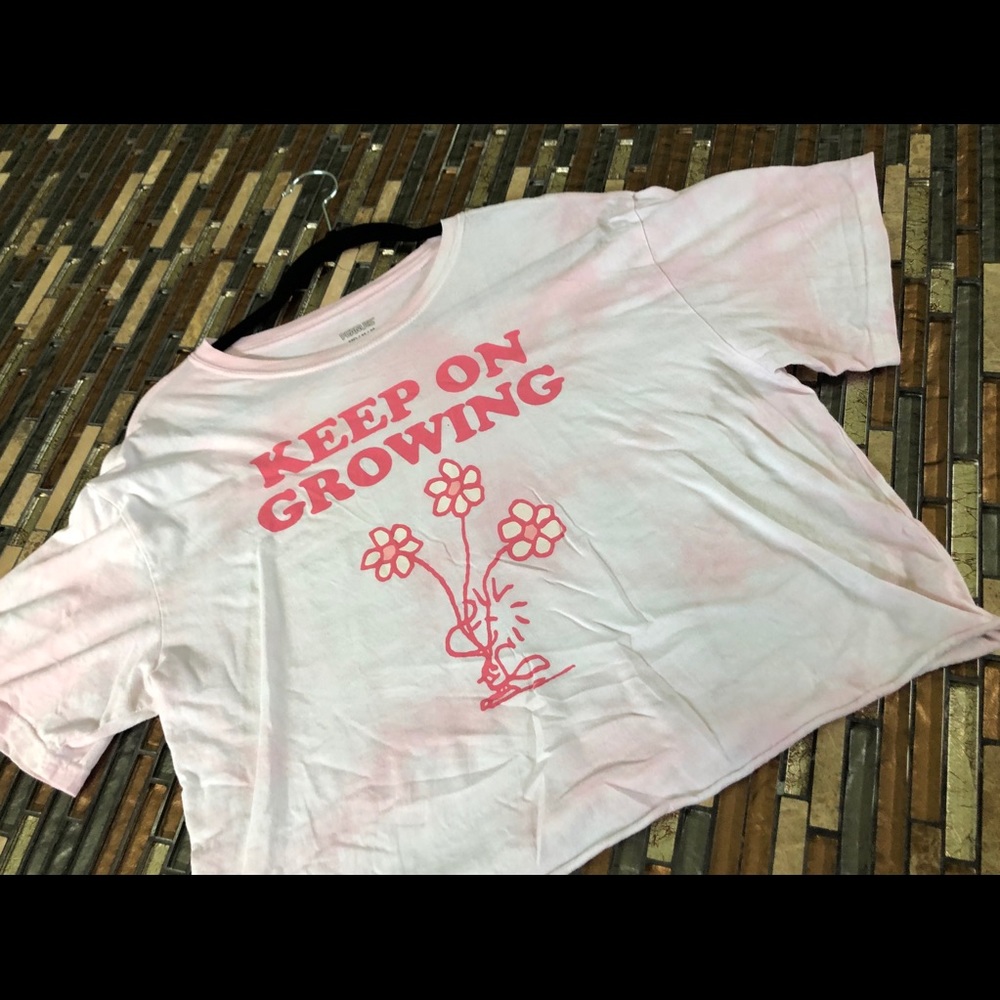 Keep on growing tie dye crop top peanuts